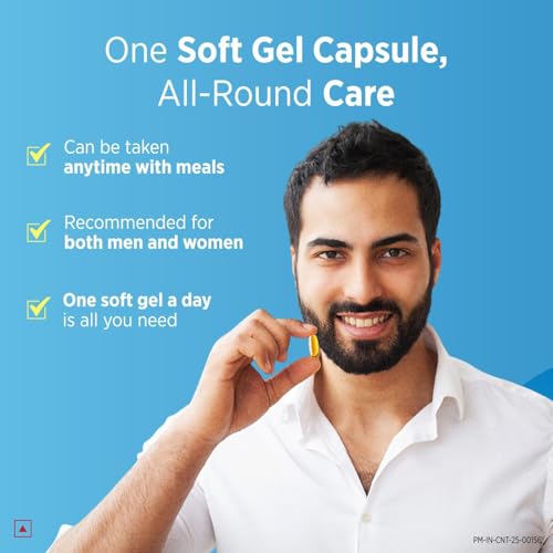 Centrum Omega 3 Fish Oil Capsules 1000mg Supplements | Omega 3 with 180mg EPA, 120mg DHA for Hair and Skin Health, Joint Health, Brain Health | No Fishy Aftertaste - 60 Capsules - Image 7