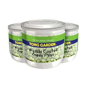 Tong Garden Imported - 150g Wasabi Green Peas | Spicy, Crunchy Snack with Natural Wasabi Flavor | Healthy & No Artificial Additives - (Pack of 3)
