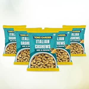 Tong Garden 30g Italian Cashews | Savory Roasted Cashews with Onion, Garlic & Cheese | High-Protein, Nutrient-Rich Snack | Perfect Snack for Every Occasion – (Pack of 5)