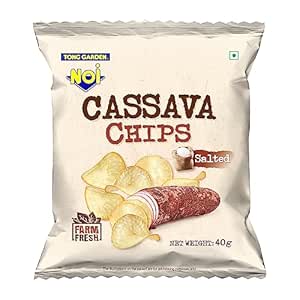 Tong Garden Salted Cassava Chips 40g (Pack of 10)
