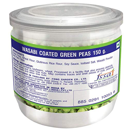 Tong Garden Imported - 150g Wasabi Green Peas | Spicy, Crunchy Snack with Natural Wasabi Flavor | Healthy & No Artificial Additives - (Pack of 3) - Image 3