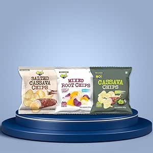 Tong Garden Combo 220g - 40g Seaweed WSB Flvr Cassava Chips, 40g Salted Cassava Chips, 30g Mixed Roots Chips (2pcs each)