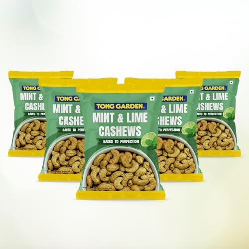 Tong Garden 30g Mint & Lime Cashew Nuts | Crunchy & Flavored Snack | Protein-Rich Healthy Nuts | Perfect for Snacking & Parties - (Pack of 5) - Image 2