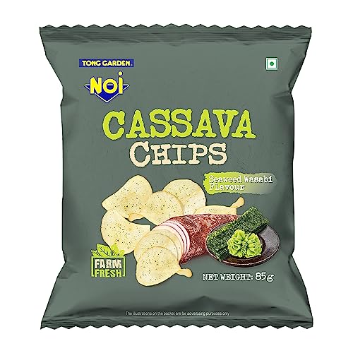 Tong Garden Noi Seaweed Wasabi Flavour Cassava Chips 85G X 5 - Image 2