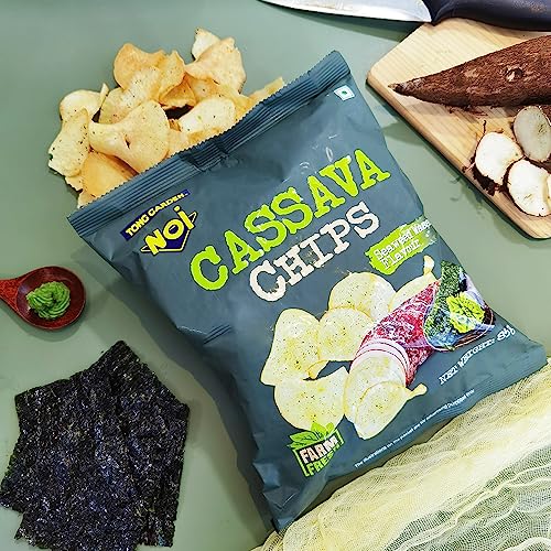 Tong Garden Noi Seaweed Wasabi Flavour Cassava Chips 85G X 5 - Image 6
