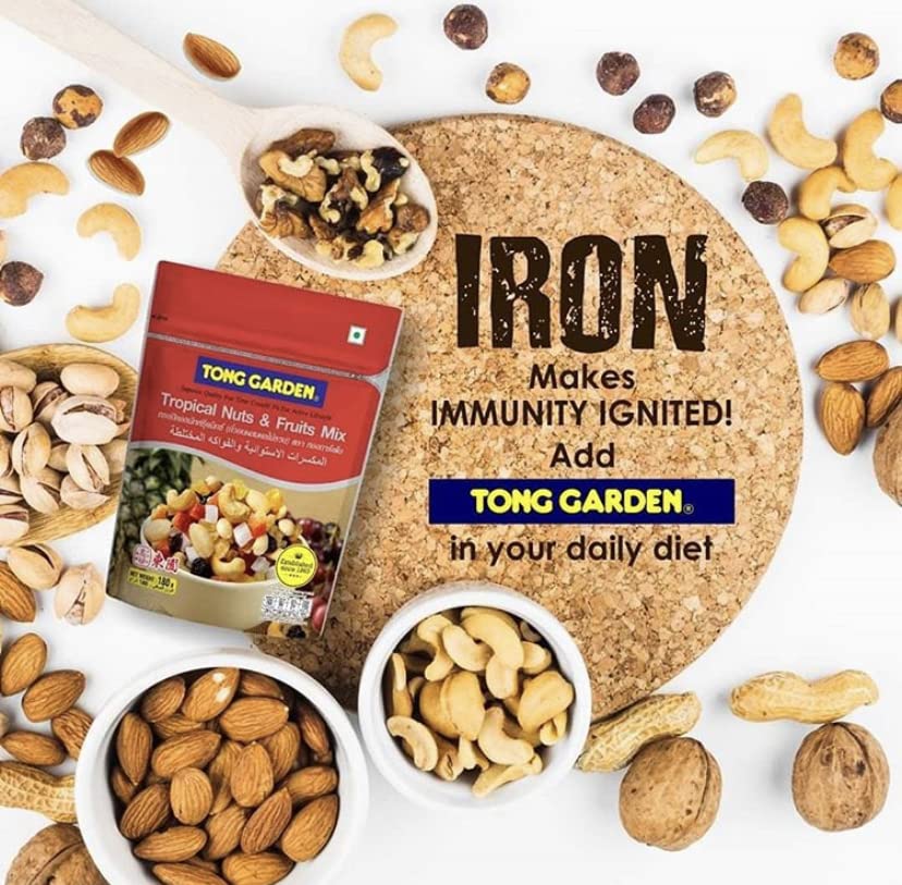 Tong Garden 180Gm Tropical Nuts & Fruits | Trail Mix | 7 Superfoods in 1 Mix | Nuts and Mixed Dry Fruits, (Pack of 2) - Image 4