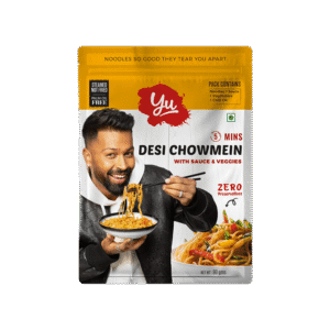 Yu Desi Chowmein Noodles with Sauce And Veggies - Pack of 2 - 2 x 90 g