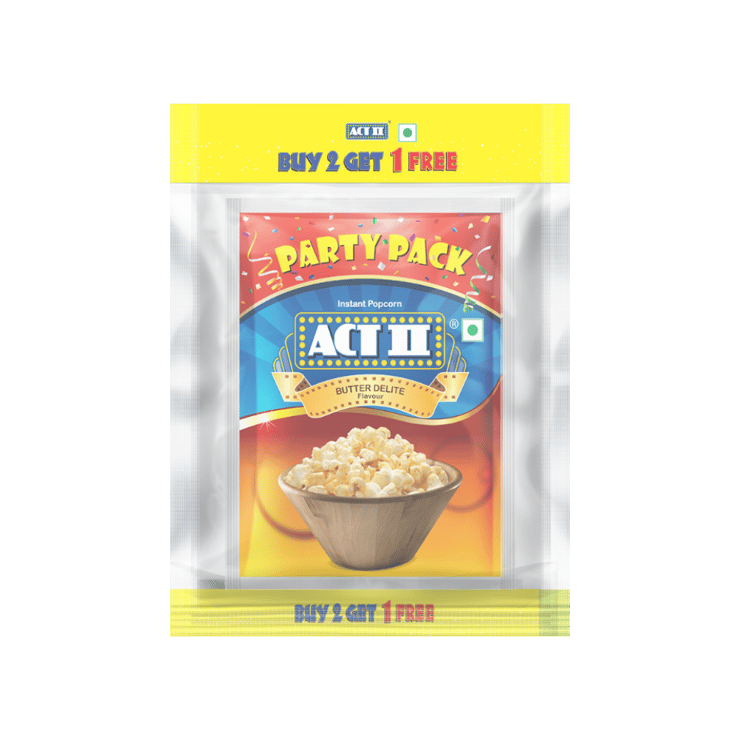 Act II Butter Popcorn – Instant – Buy 2 Get 1 Free – 3 x 150 g