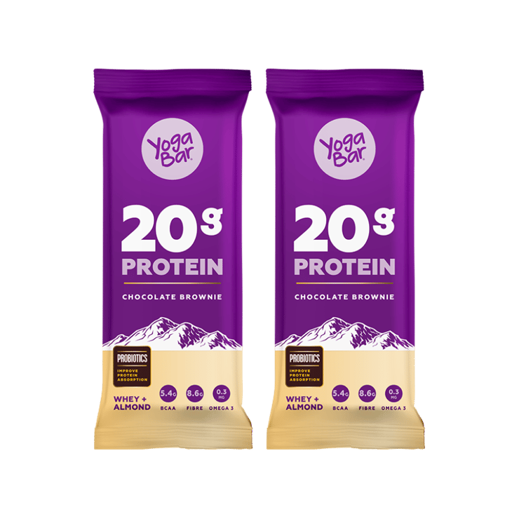 Yoga Bar 20 g Protein Chocolate Brownie Protein Bar – Pack of 2 – 2 x 70 g