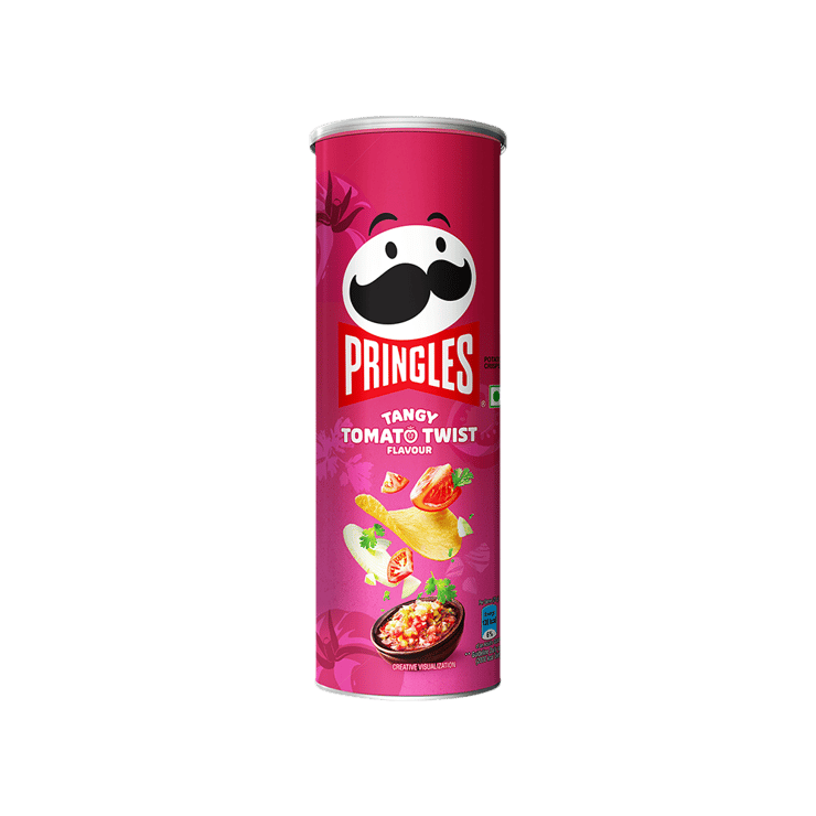 Pringles Tangy Tomato Twist Potato Chips – Pack of 2 – 2 x 102 g