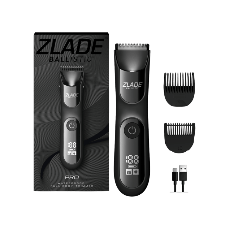 Zlade Ballistic Pro Waterproof Male Body Trimmer with Ceramic Blades (5W) – 1 unit