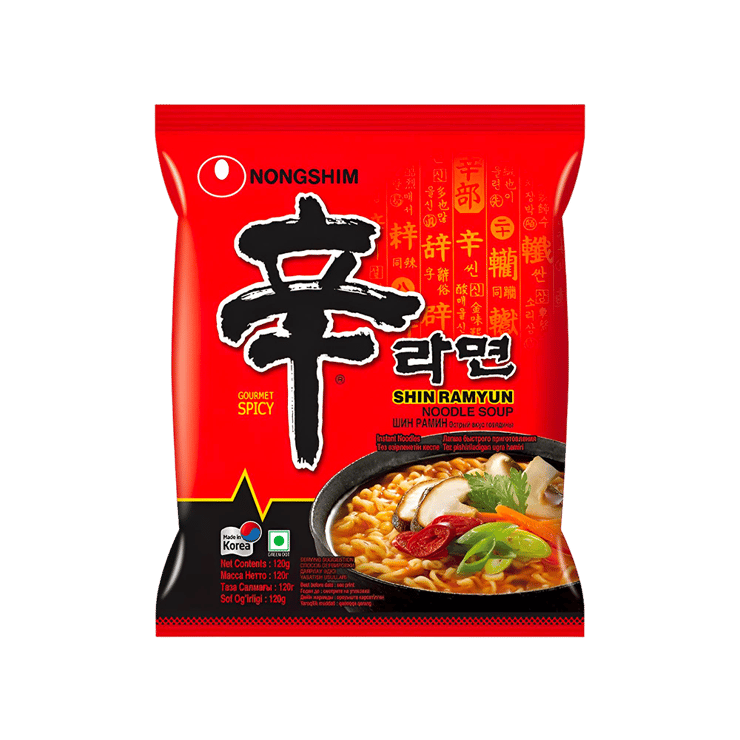Nongshim Shin Ramyun Spicy Flavoured Instant Noodles – 120 g