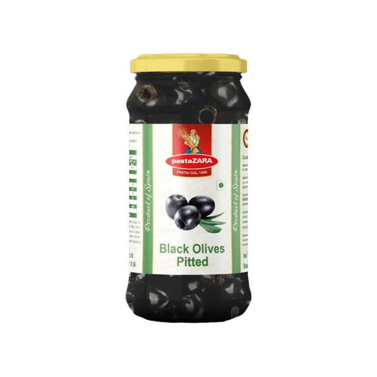 pastaZara Black Olives Pitted – 450 g