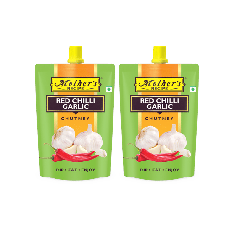 Mother’s Recipe Red Chilli Garlic Chutney – Pack of 2 – 2 x 200 g