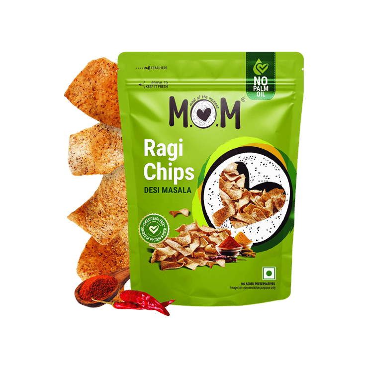 MOM Ragi Chips (Desi Masala) – 60 g