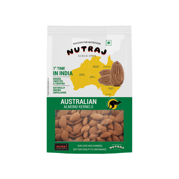 Nutraj Classic Australian Almonds (Hirave Badam) – 500 g