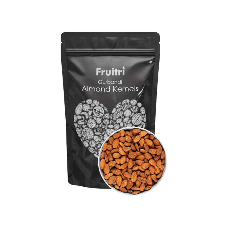 Fruitri Premium Gurbandi Almonds Kernels (Hirave Badam) – 500 g