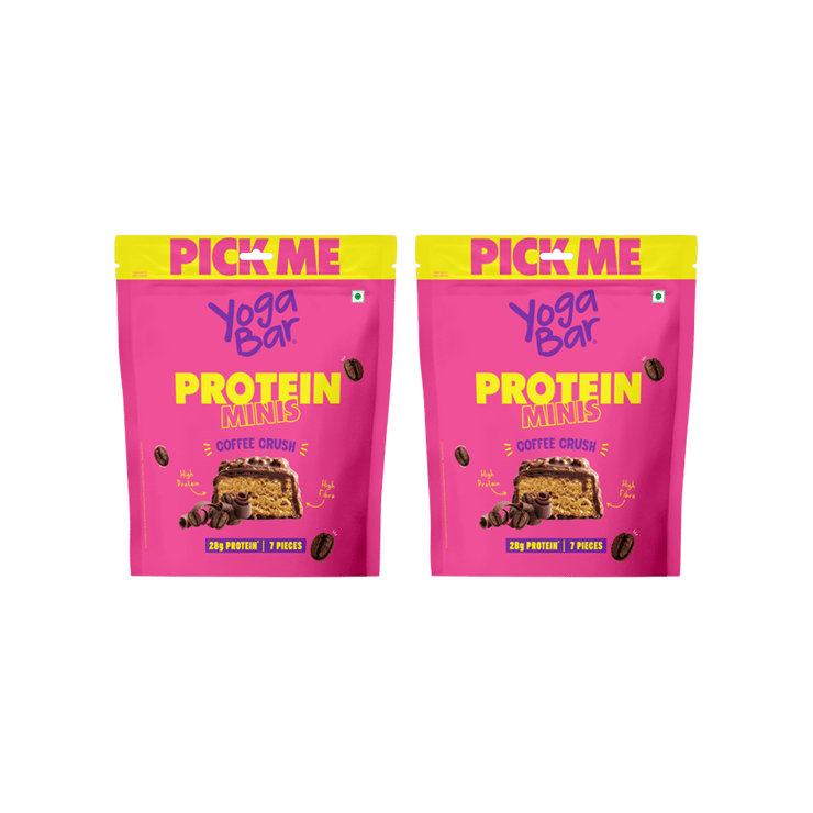Yoga Bar Coffee Crush Mini Protein Bar – Pack of 2 – 2 x 7 x 18 g