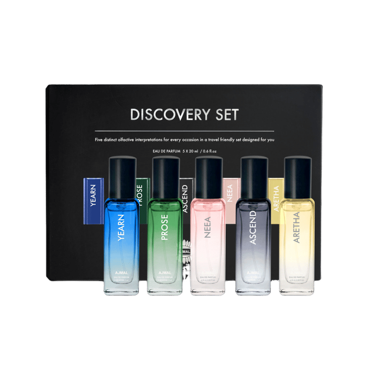 Ajmal Discovery Unisex Perfume Gift Set (Discovery) – 1 pack (5 pieces x 20 ml)