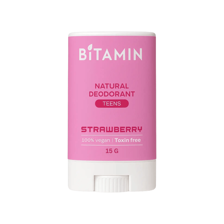 Bitamin Strawberry Teens Natural Deodorant – 15 g