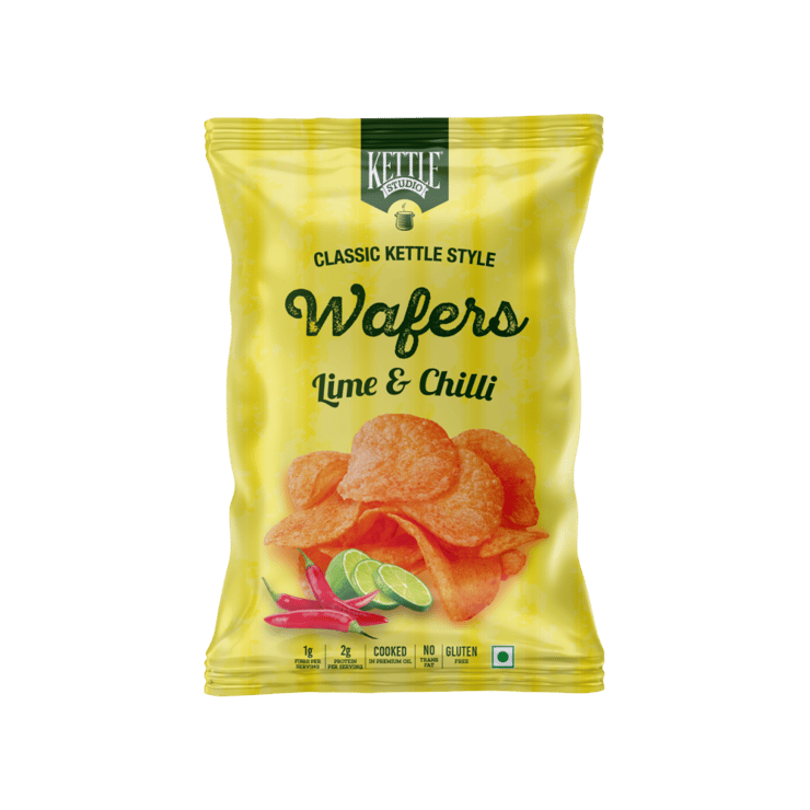 Kettle Studio Lime & Chilli Wafers – 140 g