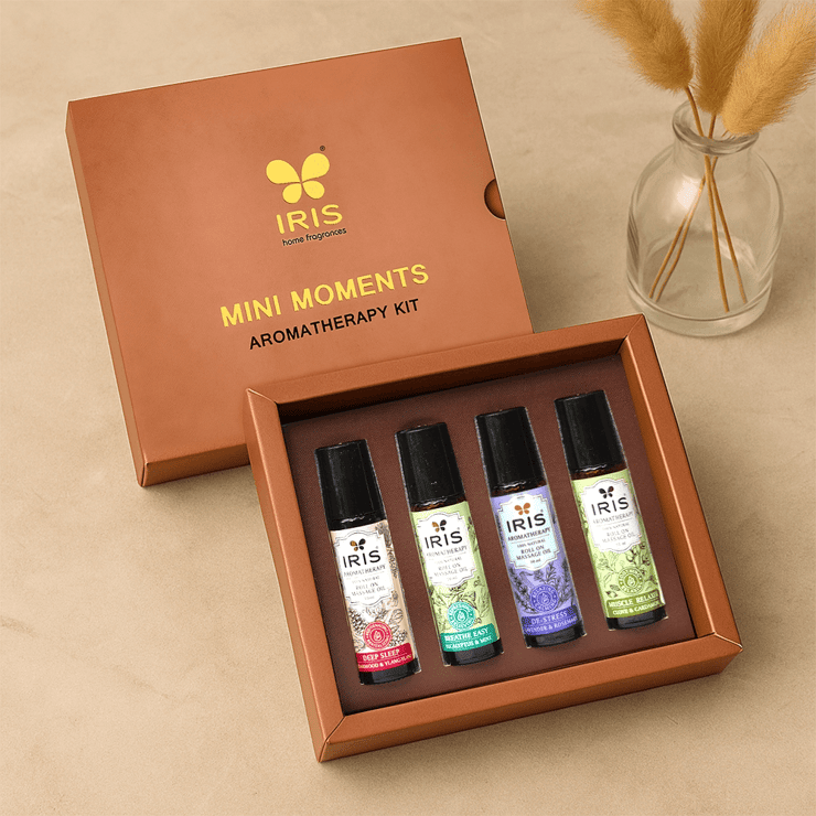 IRIS Aroma Therapy Body Oil Roll on Kit – 40 ml