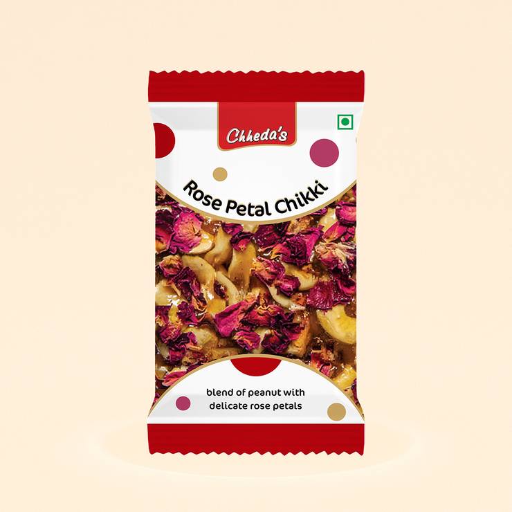 Rose Petal Peanut Chikki by Chheda’s – 100 g