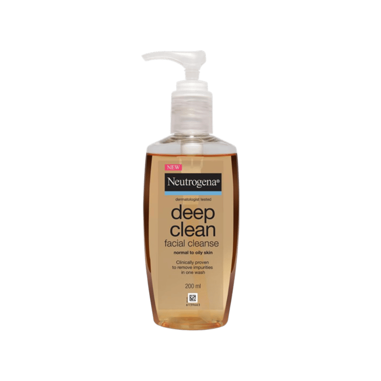 Neutrogena Deep Clean Face Cleanser (Normal to Oily Skin) – 200 ml