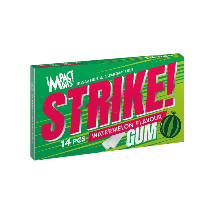 Impact Strike Watermelon Chewing Gum – 29 g