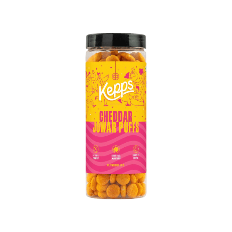 Kepps Cheddar Jowar Puffs – 70 g