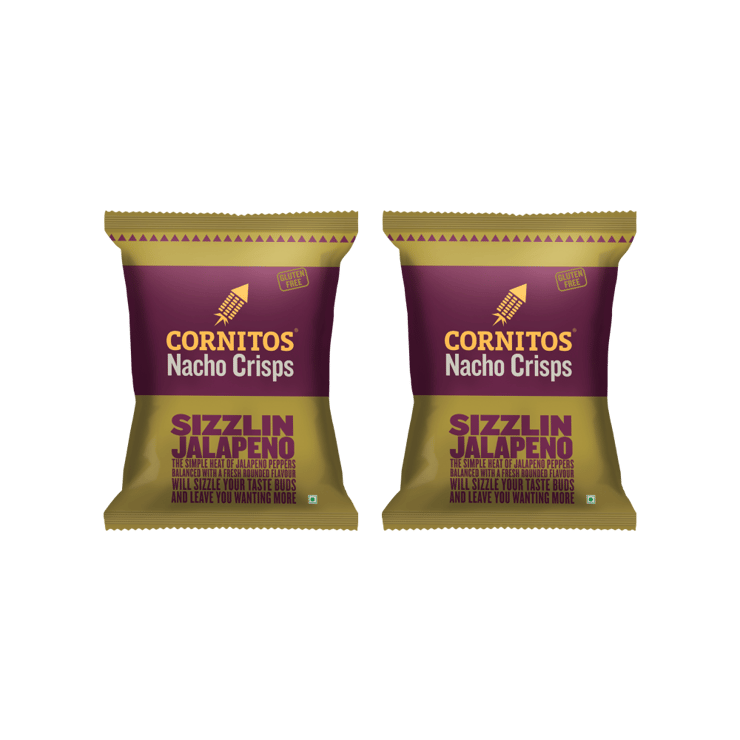 Cornitos Sizzlin Jalapeno Nachos – Pack of 2 – 2 x 150 g