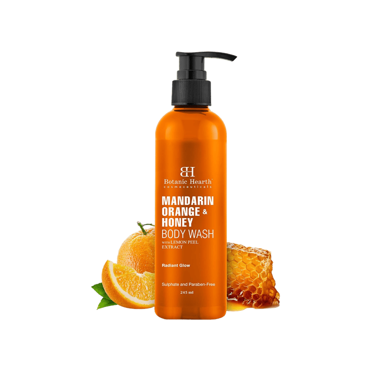 Botanic Hearth Mandarin Orange & Honey Body Wash – 245 ml