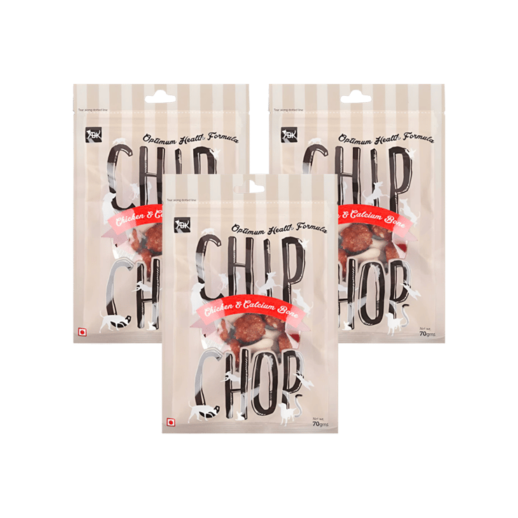 Chip Chops Bone (Chicken & Calcium Bone) – Pack of 3 – 3 x 70 g