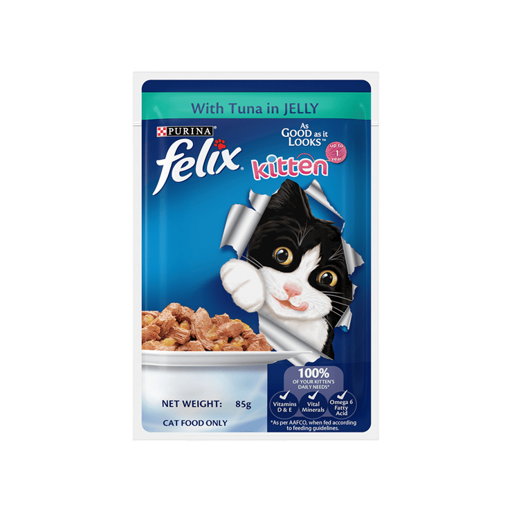 Felix Tuna with Jelly Wet Kitten Food – 85 g
