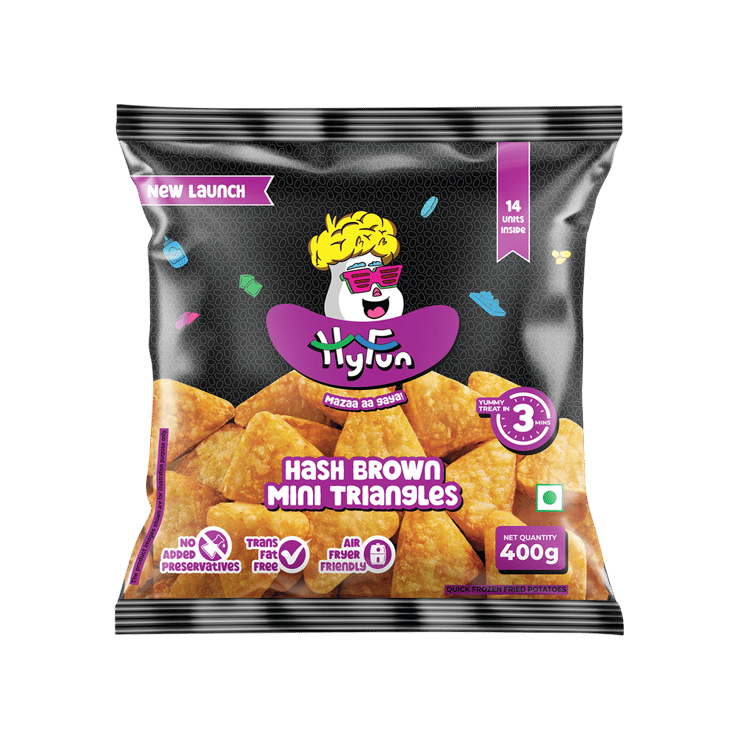 HyFun Hash Brown Mini Triangle Potato Bites – 400 g