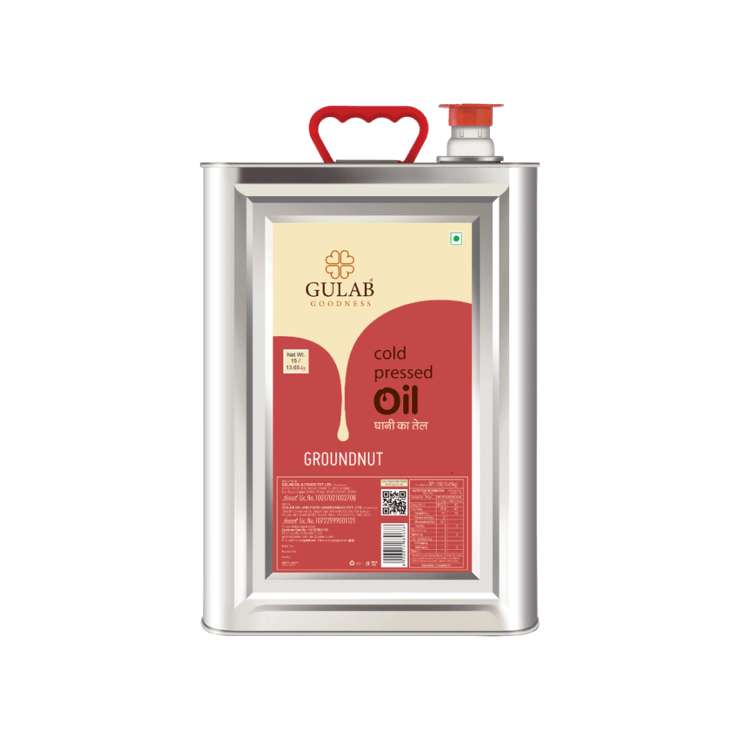 Gulab Cold Pressed Groundnut Oil – 15 ltr