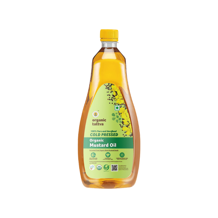 Organic Tattva Organic Cold Pressed Mustard Oil – 1 ltr