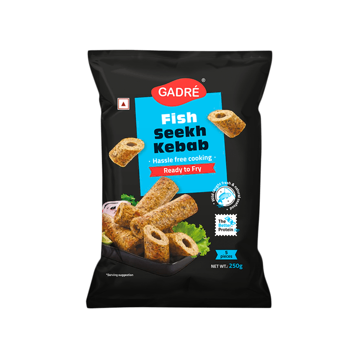 Gadre Fish Seekh Kebab – 250 g