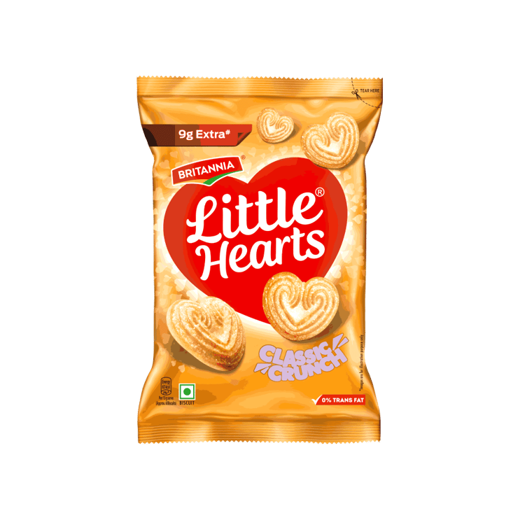 Britannia Little Hearts Classic Crunch Biscuit