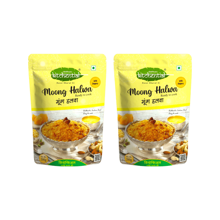 KITCHENTIAL Moong Halwa With Jaggery – 2 x 200 g