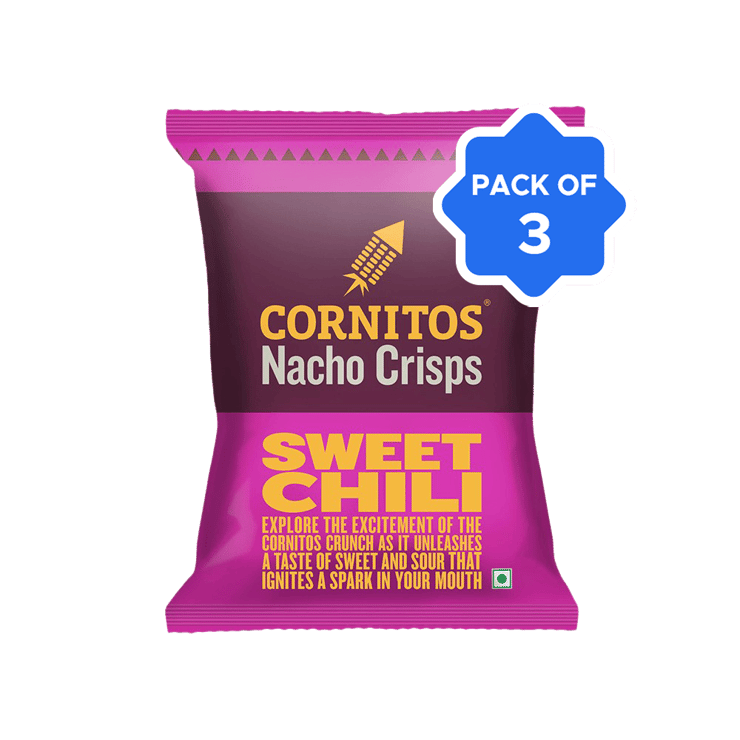 Cornitos Sweet Chilli Nachos Crisps – Pack of 2 – 2 x 150 g