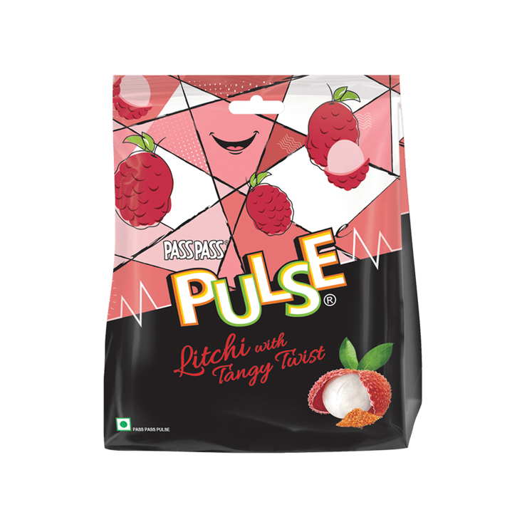 Pulse Litchi with Tangy Twist Candy – 190 g