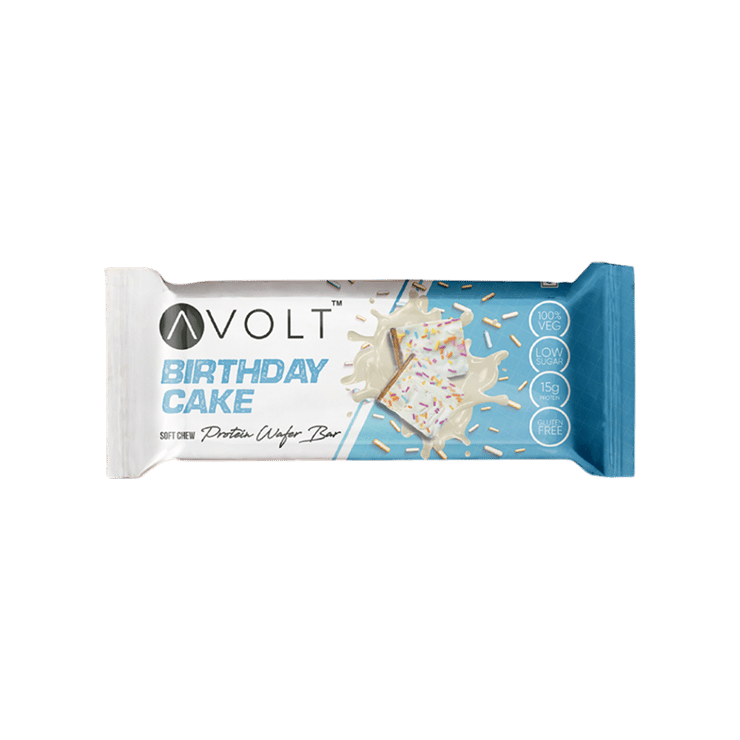 Avolt Birthday Cake 15g Protein Wafer Bar – 50 g