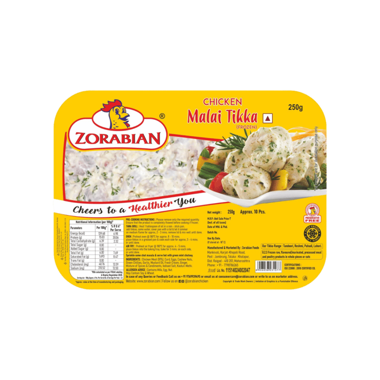 Zorabian Malai Chicken Tikka – 250 g