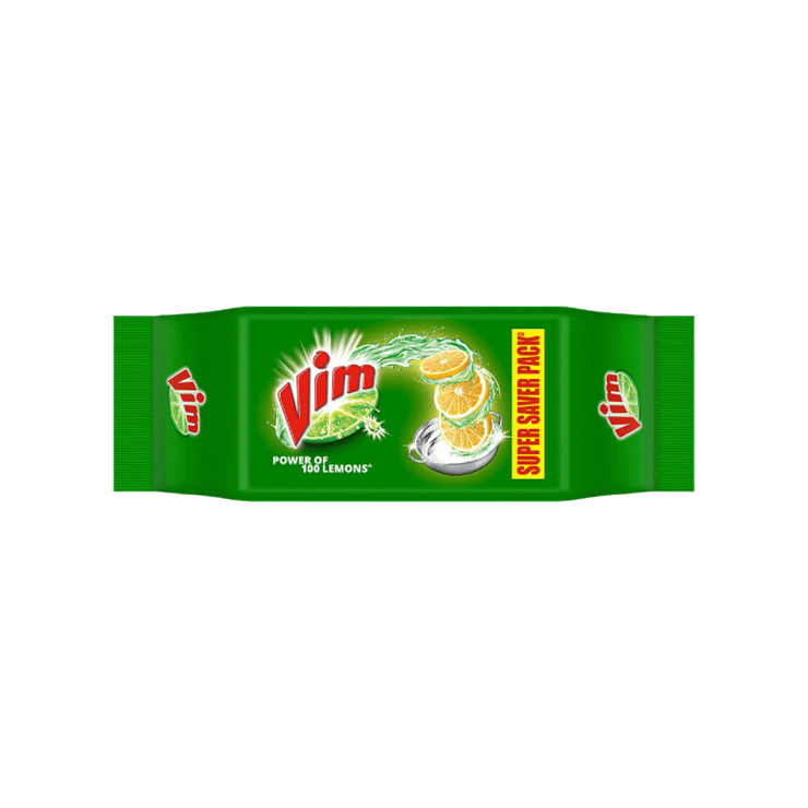 Vim Lemon Dishwash Bar (Pack of 4) – 3 x 200 g