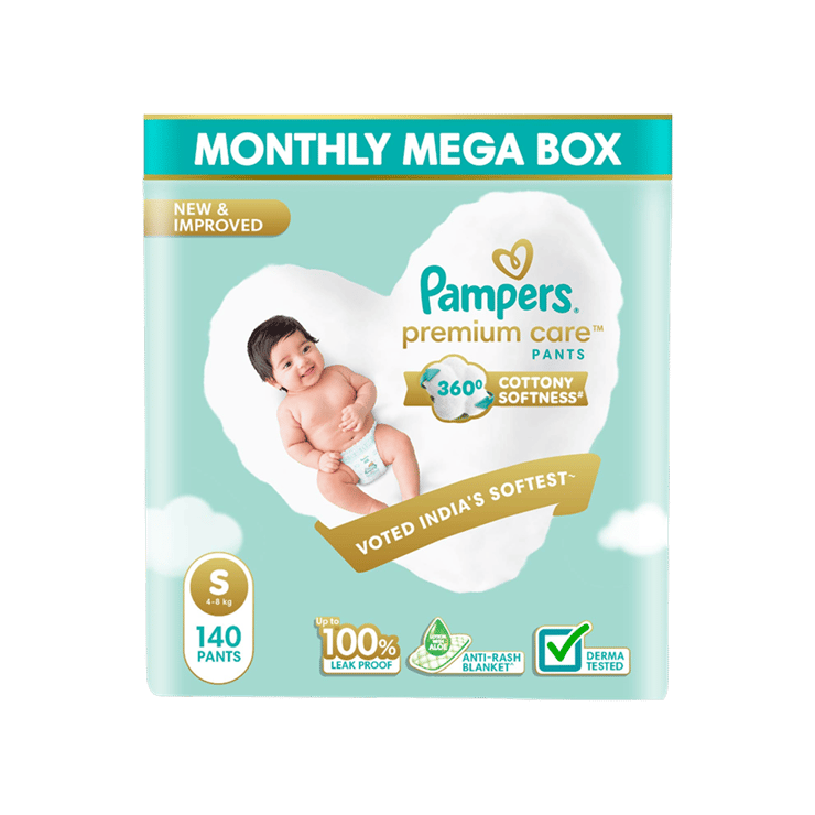 Pampers Premium Care Pants Baby Diaper (S 4-8 kg)