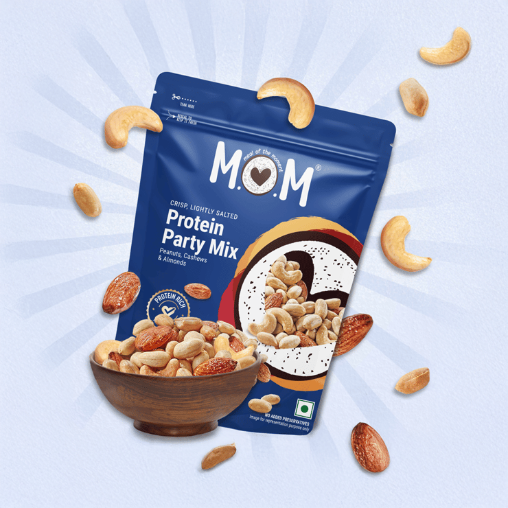 MOM – Meal Of The Moment Protein Party Dry Fruit Mix – 95 g