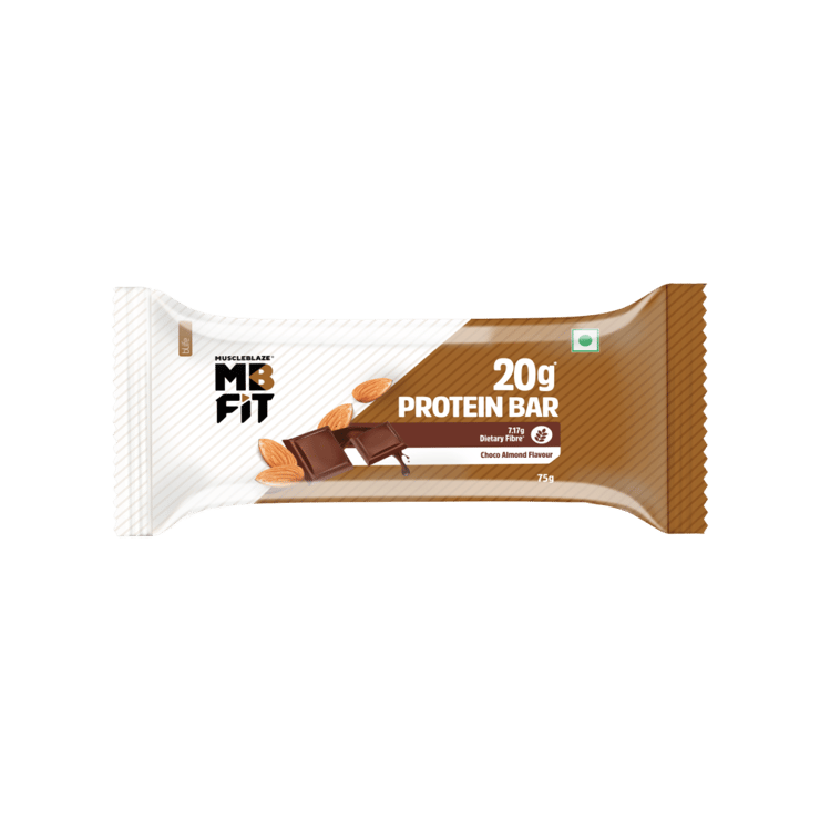 MuscleBlaze 20g Protein Bar (Choco Almond) – 70 g