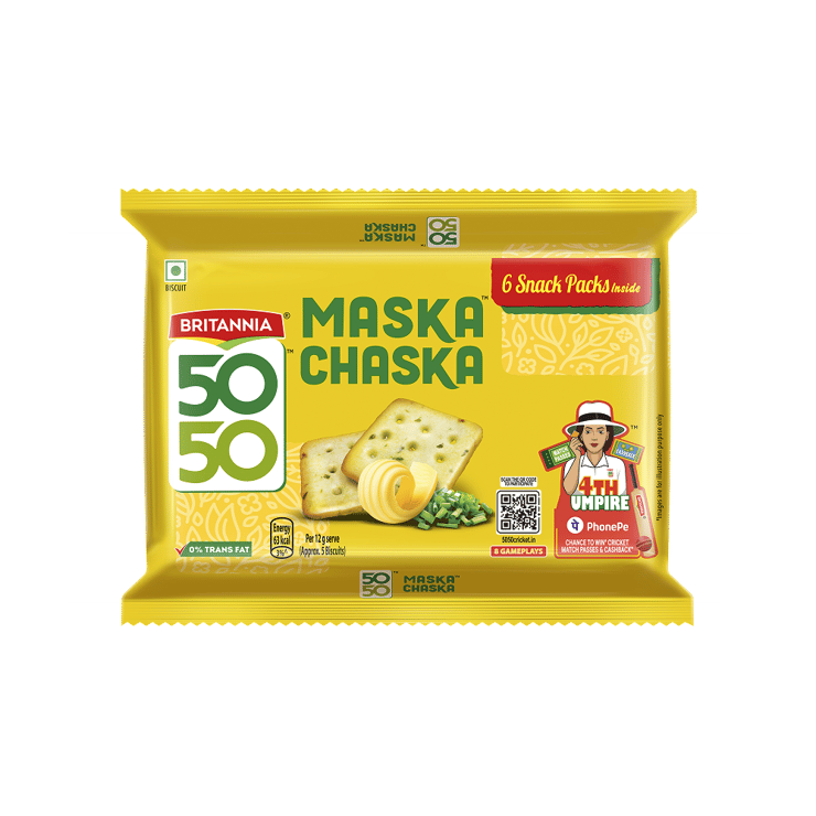 Britannia 50-50 Maska Chaska Biscuits