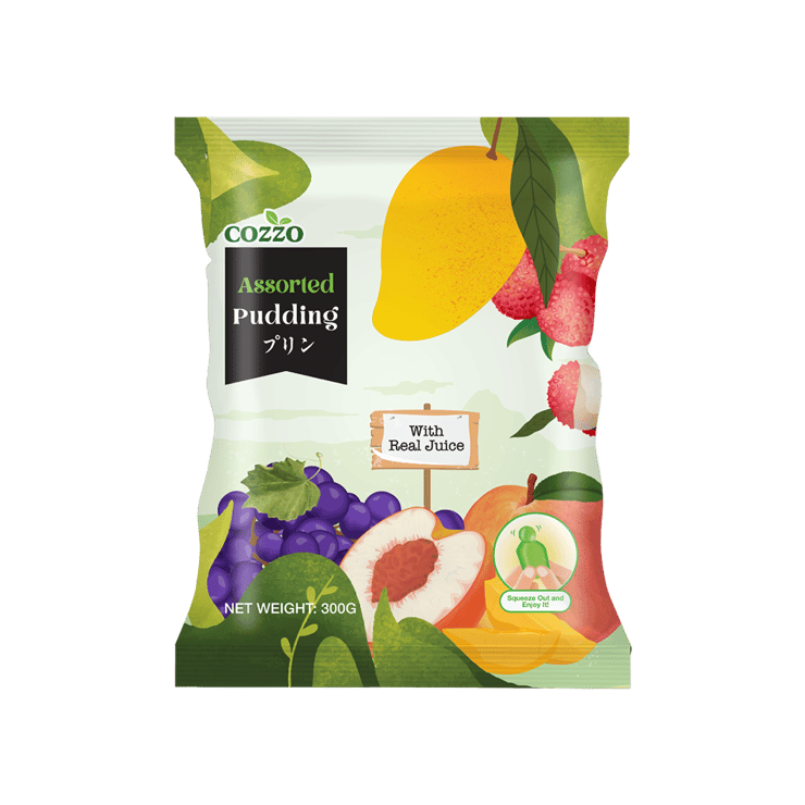 Cozzo Assorted Pudding with Real Juice – 300 g